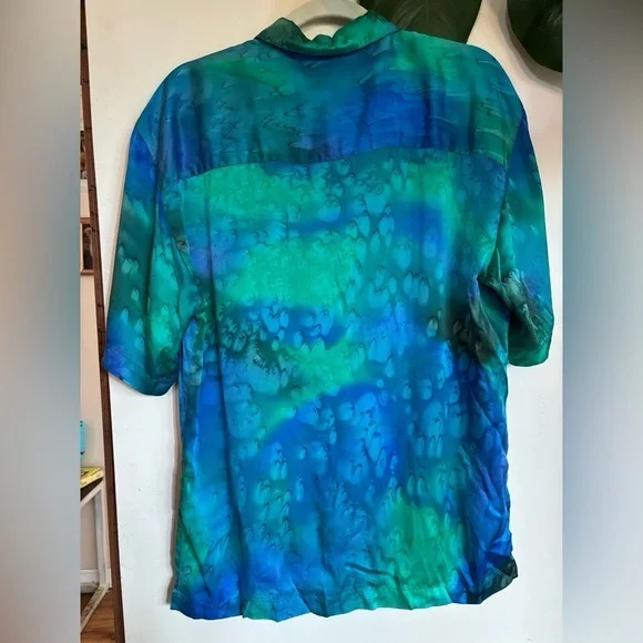 Amazing Vintage Watercolour Silk Top - Picture 4 of 5